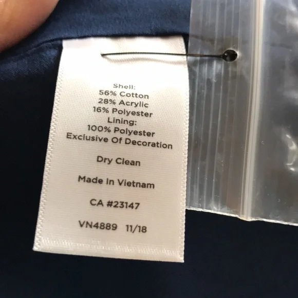 NEW Talbots jacket blazer cotton blend 8 - Picture 9 of 11